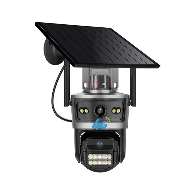 2025 New Arrival 4G AOV Camera Solar Battery Powered 4MP Dual Lens Smart Camera AI Human Motion Detection Two-way Audio