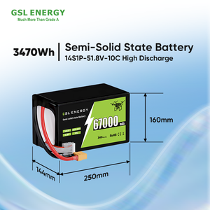 GSL ENERGY Hochleistungs-RC-Akku 22,2V 44,4V 51,8V 3470,6Wh 2974,8Wh 1478,4Wh Lithium-Polymer-Akku für UAV-Drohnen und Flugzeuge - Product Image 4