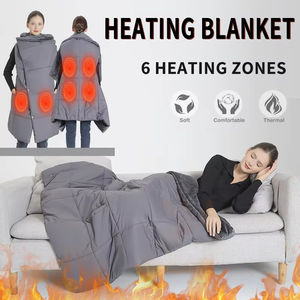 Prix usine Polyester Fiber Portable Châle Chauffant Couvertures 6 Zones de Fièvre - Product Image 6