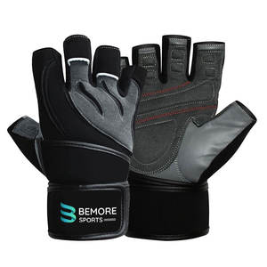 ถุงมือฟิตเนสคุณภาพสูง ระบายอากาศได้ดี น้ำหนักเบา ปรับแต่งได้ สำหรับการฝึกซ้อมในยิม พร้อมที่รัดข้อมือ แบบครึ่งนิ้ว สำหรับยกน้ำหนัก - Product Image 6