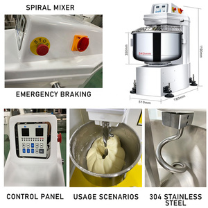 Industrial 304 Stainless Steel Bread Making Equipment 75KG Dough Maker 120L Japan Dough Mixer <b>Flour</b> Mill for Wheat Corn New Milk - Product Image 3
