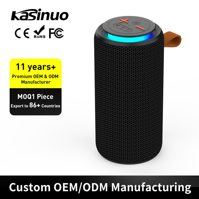 2026 New Custom IPX7 Waterproof RGB LED for 5.4 20W Portable Wireless Speaker for Outdoor Party Use