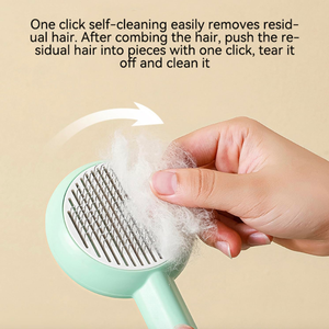 Pet Grooming Needle Brush Magic Massage Comb Hair Remover Pets General Supplies with Pet Nail Clippers for Cat <b>Dog</b> Cleaning Care - Product Image 2