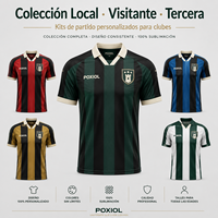 Maillots de football personnalisés domicile/extérieur/troisième tenue – Kits de match personnalisables pour club – Sublimation intégrale – Écussons, noms et numéros – Respirants et durables