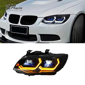 Phare avant modifié à LED pour bmw Série 3 E92 E93 <span class=keywords><strong>M3</strong></span> Phare Accessoires de voiture 2007 - 2013 E92 RGB Phares - Product Image 1