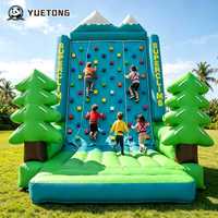 Mur d'escalade gonflable sur le thème de Noël Yuetong, en PVC, qualité commerciale, pour les parcs de trampolines et les événements pour enfants