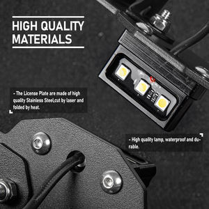 Soporte <span class=keywords><strong>de</strong></span> placa <span class=keywords><strong>de</strong></span> matrícula eliminador <span class=keywords><strong>de</strong></span> guardabarros trasero <span class=keywords><strong>de</strong></span> motocicleta XXUN para Suzuki Gixxer SF250 SF 250 2019 2020 2021 <span class=keywords><strong>2022</strong></span> - Product Image 5