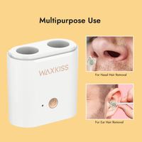 Waxkiss, superventas, Mini portátil, doble nariz, depilación del oído, Kit de máquina de depilación para depilación nasal del oído