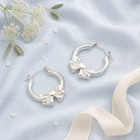 Boucles d'oreilles créoles en acier inoxydable poli miroir, couleur argent, bijoux tendance et simples, inaltérables pour le quotidien