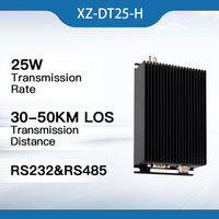Módem de Radio de Datos Inalámbrico de 25W, Transceptor RF UHF de 30-50KM, Módulo RS232 RS485 TTL, Transmisor y Receptor de Datos por Radio de Larga Distancia