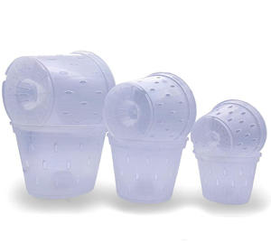 Bán Sỉ Chậu Phong Lan Trong Suốt 7 Inch Có Lỗ Chậu Trồng Hoa Nhựa Bền Chậu Phong Lan Nhựa Cứng Chậu Hoa Trong Suốt Trong Nhà - Product Image 1