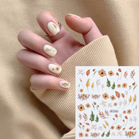 Autocollants pour ongles en forme de rose 2D personnalisés OEM, autocollants pour doigts, décorations pour ongles, décalcomanies, charmes pour ongles de luxe, accessoires pour filles