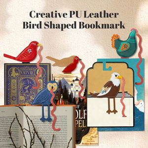 Marcapáginas de Cuero PU con Diseño Único de <span class=keywords><strong>Pollo</strong></span>, Accesorio de Lectura, Perfecto <span class=keywords><strong>para</strong></span> Marcar Páginas en Clubes de Lectura y Bibliotecas - Product Image 4