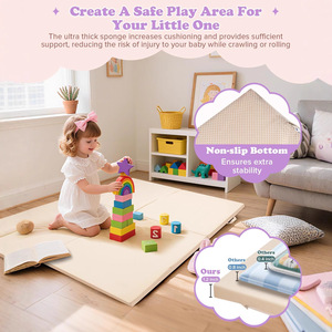 Alfombra de gateo para bebés, de EVA, gruesa, plegable, para uso doméstico, unisex, para niños de 0 a 24 meses - Product Image 2