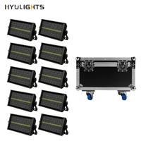 10 projecteurs stroboscopiques Wash Blinder 48 segments 1000W 960 LED avec flight case