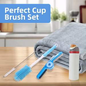 Cup Cleaner Kit for Yeti Cleaning Kit with Extra <b>Long</b> Straw Cleaner Brush 3 in 1 Bottle Gap Cleaner and <b>Long</b> <b>Handle</b> Brush - Product Image 3