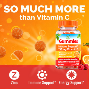 Gommose Energetiche OEM/ODM Biologiche Naturali con Vitamina C Senza Caffeina per il Supporto Immunitario degli Adulti Seduti a Lavoro che Soffrono di Frequenti Affaticamenti - Product Image 4
