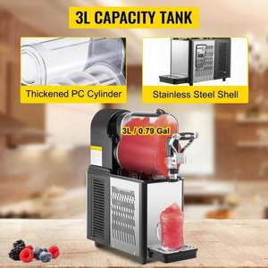 Boisson commerciale de style de machine de neige fondue du réservoir unique 290W de l'acier inoxydable 3L - Product Image 4