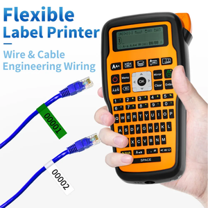 Máquina de etiquetado industrial E1000 PRO Cable Label Maker Teclado Símbolo Impresora Compatible con Brother <span class=keywords><strong>TZ231</strong></span> Label Maker Tape - Product Image 3
