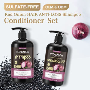 卸売ナチュラルプライベートラベル100% ナチュラルハーブ強化抗脱毛オニオンシャンプーとコンディショナーセット - Product Image 2