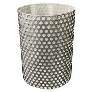 Custom 304 Stainless Steel Perforated Filter Basket Strainer Cylinder for Aquarium Fish Tank Inflow Inlet Protect
