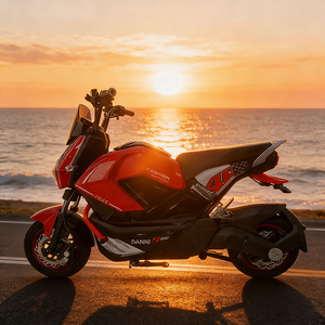 Motocicleta Eléctrica DANNI T7 200 Roja y Negra, Moderna, 72V 80km/h, de Litio, sin Escobillas, de Alta Velocidad, para Carreras Urbanas - Product Image 4