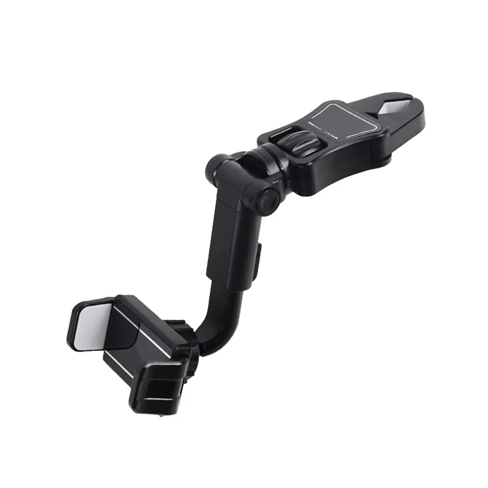 360 Car Phone Holder Rearview Mirror Adjustable Holder Clip Mount GPS Holder For Car Auto Universal Multifunction