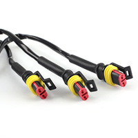 Konektor Otomotif Tahan Air Evershine AMP1.5 2p Kustom, Terminal Kabel Harness Steker Jantan Betina