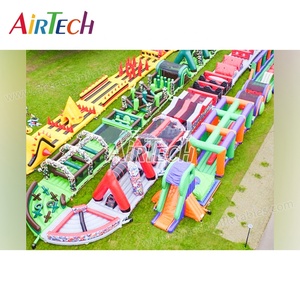 Tùy chỉnh thực hiện khổng lồ thổi lên dành cho người lớn khóa học trở ngại Inflatable trò chơi ngoài trời thổi phồng đua theo dõi Inflatable Ninja khóa học Nhà cung cấp - Product Image 4