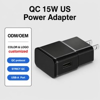 Cargador de Teléfono Universal de 18w QC USB-A, Adaptador de Corriente con Múltiples Protecciones, Cargador de Pared de Carga Rápida