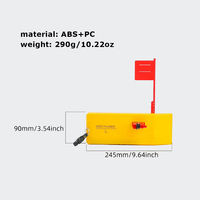 Planche de planage latérale gauche et droite offshore avec système de drapeau à ressort L25XW8.5 Jaune Planche de planage de pêche Planche de plongée
