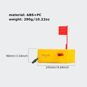 Tabla de Pesca con Sistema de Bandera de Resorte, Lado Izquierdo y Derecho, L25XW8.5, Amarilla, Tabla de Pesca, Tabla de Buceo - Product Image 3