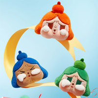 POPMART 100% Original Crybaby Cheer up BABY! Série Peluche Jouets Pendentif Porte-clés Boîte Mystère Figurines Aléatoires Poupée à Collectionner