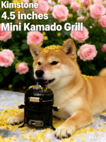 Mini barbecue en céramique moderne de 4,5 pouces, ornement décoratif de table, cadeau personnalisé, vente en gros, fumoir à charbon de bois pour camping en extérieur