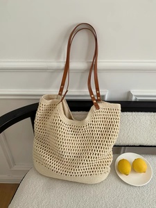 <span class=keywords><strong>Sac</strong></span> fourre-tout <span class=keywords><strong>en</strong></span> <span class=keywords><strong>paille</strong></span> grande capacité pour femme, nouvelle collection été 2026, <span class=keywords><strong>sac</strong></span> <span class=keywords><strong>de</strong></span> <span class=keywords><strong>plage</strong></span> tressé pour vacances <span class=keywords><strong>en</strong></span> bord <span class=keywords><strong>de</strong></span> mer, <span class=keywords><strong>sac</strong></span> à bandoulière avec fermeture à boucle - Product Image 6