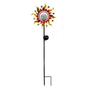 Lampe solaire de jardin en forme de soleil, LED, pour extérieur, résistante à l'eau, cellule solaire mono Si, garantie 3 ans - Product Image 2
