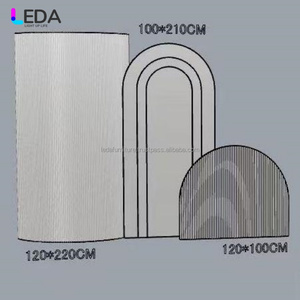 Phông nền đám cưới trang trí hoa giả sang trọng LEDA Acrylic màu trắng - Product Image 3