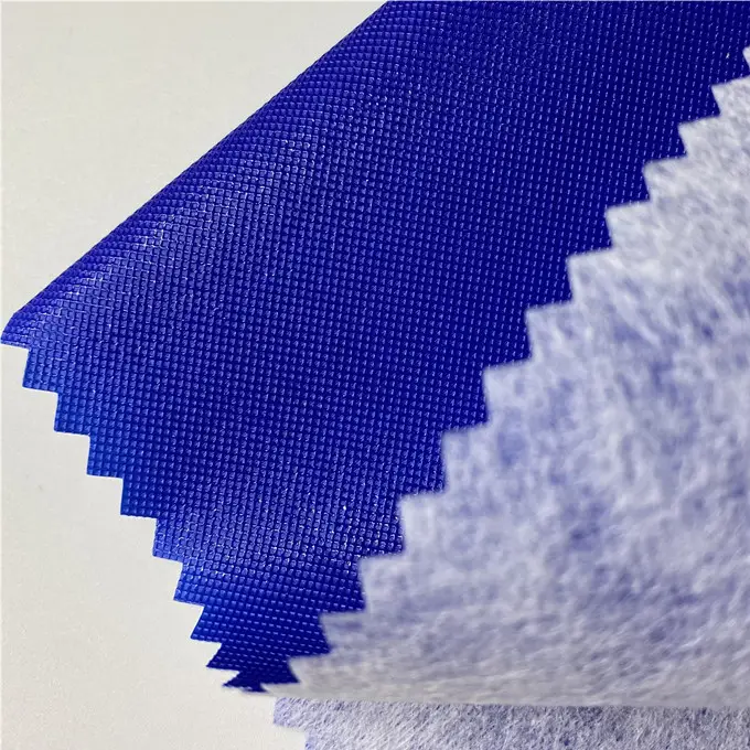 Origin of goods waterproof Spiny cotton diamond grain soft aluminum film blue fabric for car cover fabric