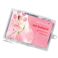 Vente directe usine : Kit d'accessoires pour chignon de danse pour femmes, avec anneaux à cheveux en U faits main, qualité examen, emballés individuellement