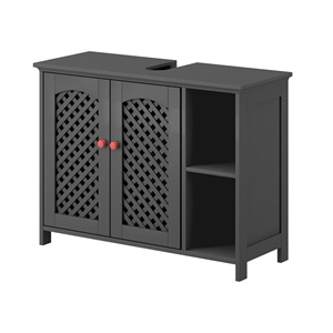 Meuble sous-évier traditionnel très prisé pour <span class=keywords><strong>salle</strong></span> <span class=keywords><strong>de</strong></span> <span class=keywords><strong>bain</strong></span> et salon, avec pieds en bois et métal, mobilier moderne, <span class=keywords><strong>organisateur</strong></span> <span class=keywords><strong>de</strong></span> rangement sécurisé - Product Image 5