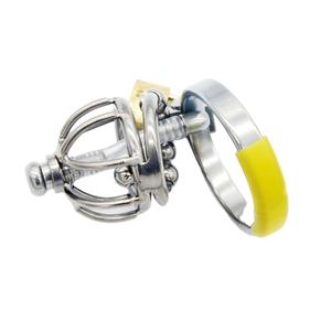 Baja nirkarat perangkat kesucian laki-laki kunci Penis kandang perbudakan Penis dengan kateter urin mainan seks - Product Image 4