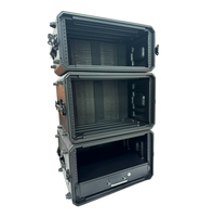 6U 390C OEM moulé Shock Mount DJ Rack Case pour amplificateur audiovisuel Flight Shipping Case