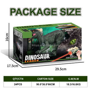Giocattoli Lucky Toys per Bambini, Vendita Calda, Giocattolo Dinosauro Velociraptor Telecomandato Aggiornato con Luce Indicatrice, Funzioni di Inseguimento, Spruzzo e Ruggito - Product Image 5