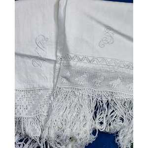 Juego de Lujo de Toallas de Mano y Baño Gruesas Bordadas con Flecos, Logotipo Personalizado, Técnica de Bordado en Seco para Uso en Spa - Product Image 1