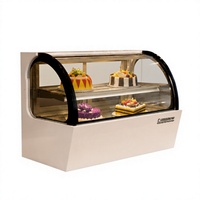 Vitrine à gâteaux ovale miniature QR550A, refroidissement par air, contrôle numérique, dégivrage automatique