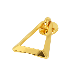 Vente en gros de poignées de porte de meubles triangulaires en alliage de zinc, anneau de traction pour placard de cuisine de luxe, poignées et boutons décoratifs pour canapé - Product Image 1