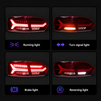 Feux arrière à LED BK pour Volkswagen Jetta 2011-2014, style A6L, clignotants séquentiels entièrement à LED, Plug & Play