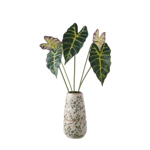Feuilles de lotus artificielles CallaFloral en PVC vert, décoration intérieure, branche unique, décoration de la maison - Product Image 5