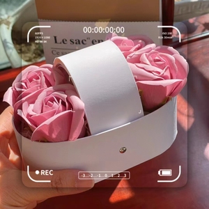 Caja de Regalo en Forma de Cuna para Bebé, Pequeña Caja de Regalo con Flores para Baby Shower o Fiesta de Cumpleaños, Novedad <span class=keywords><strong>2023</strong></span> - Product Image 3