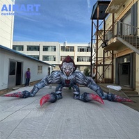 Monstre araignée clown gonflable Bloody Claw pour maison hantée, fête d'Halloween, créature araignée clown gonflable personnalisée